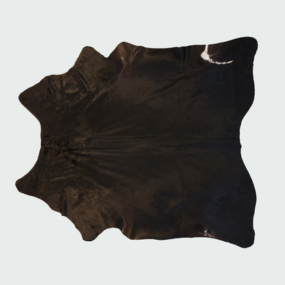 Natural Brazilian Cowhide Pattern 1169 (Dark Brown Brindle)