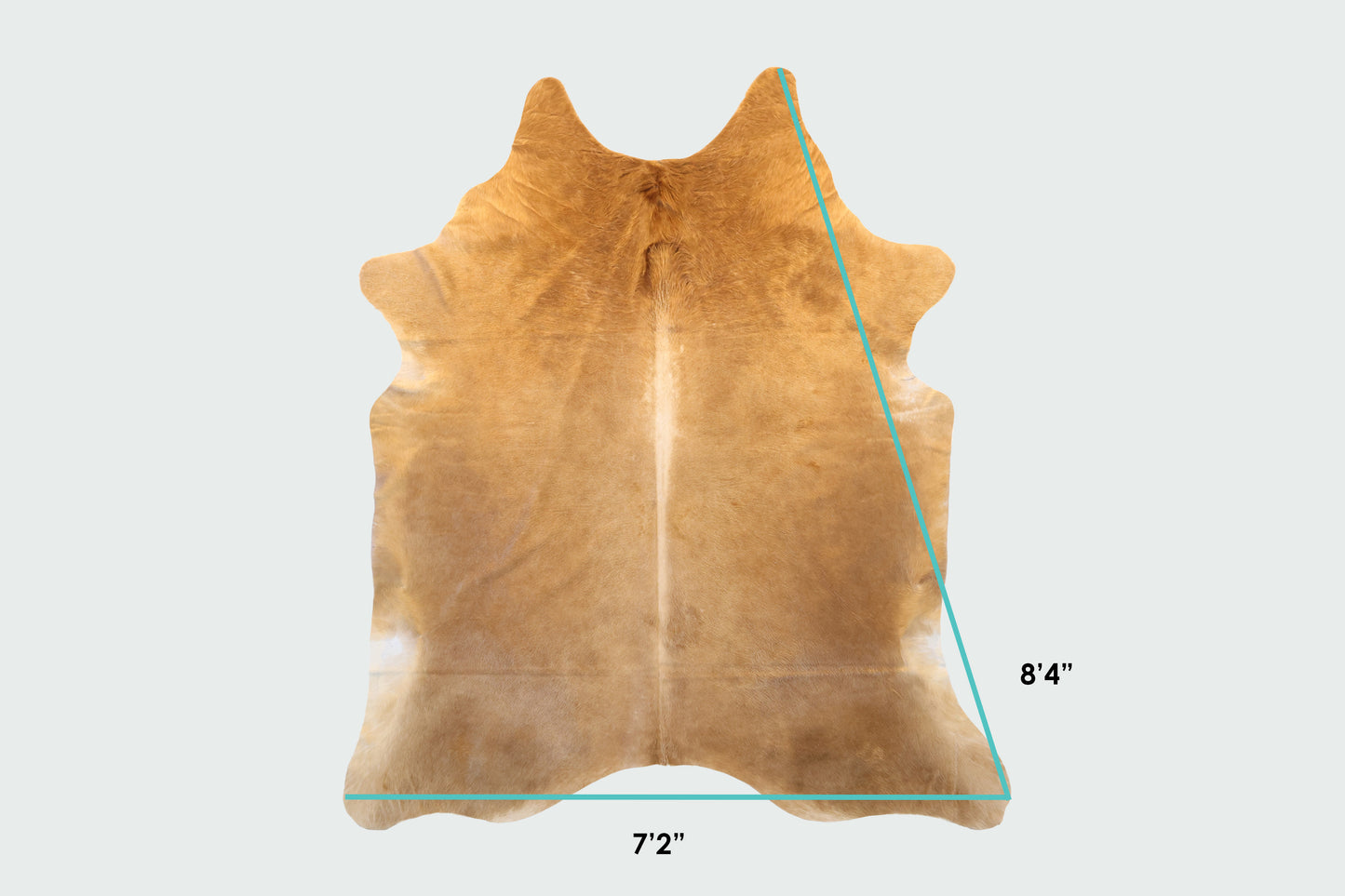 Natural Brazilian Cowhide Pattern 1171 (Golden Brown Brindle)