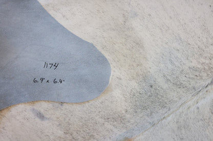 Natural Brazilian Cowhide Pattern 1177 (Grey)