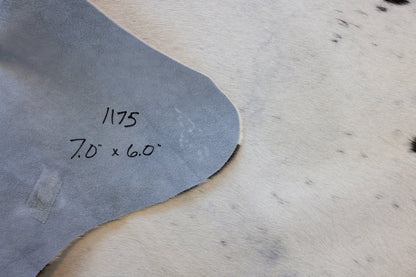 Natural Brazilian Cowhide Pattern 1175 (Black and White)