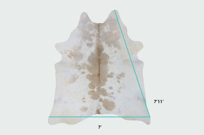 Natural Brazilian Cowhide Pattern 1176 (Brown Grey Brindle)