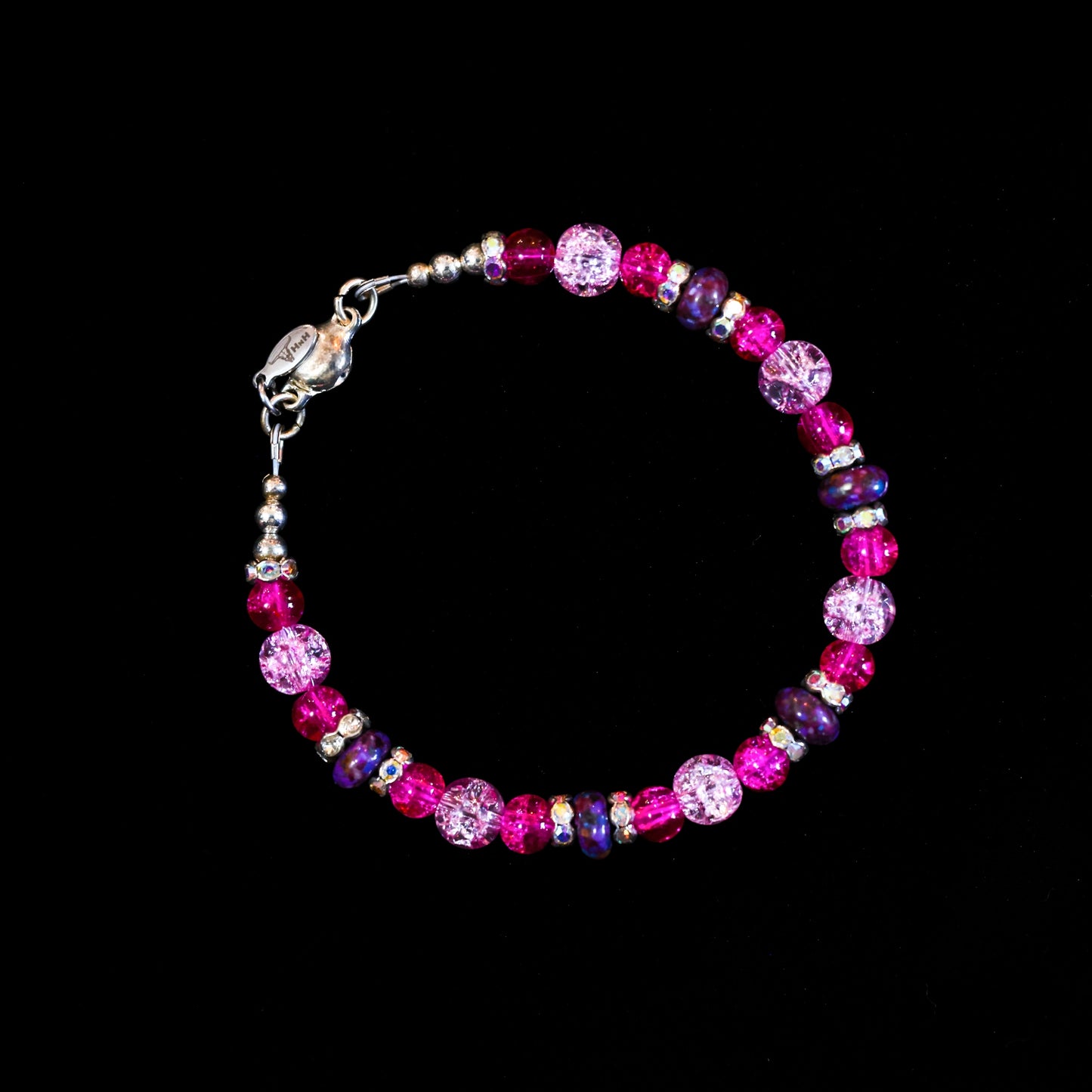7.5" Mohave Purple Turquoise Bracelet with Silver Magnetic Clasp 190