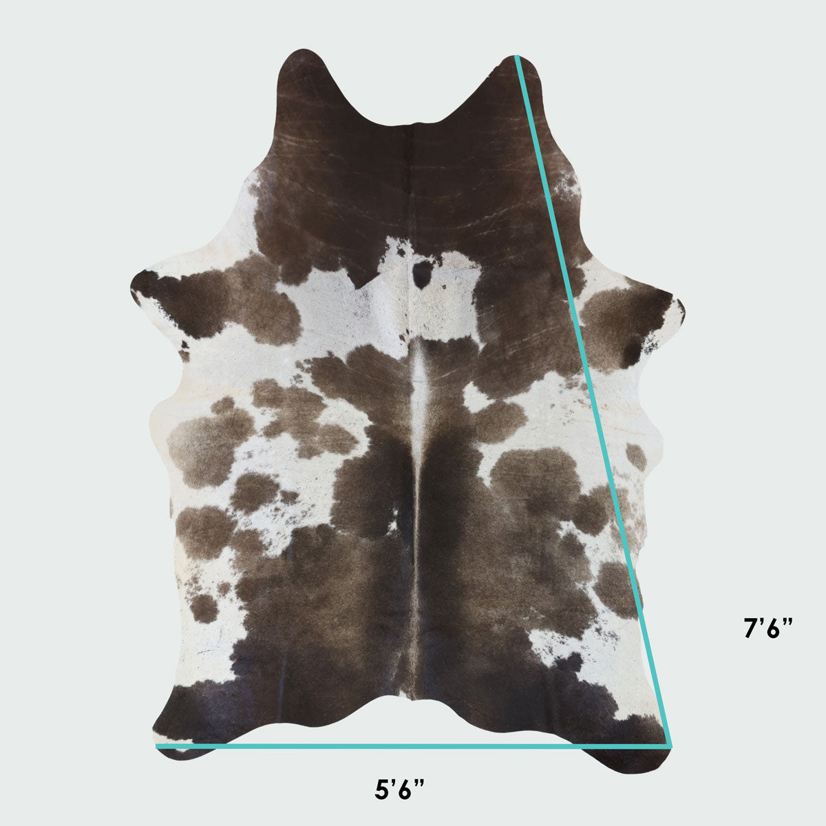 Natural Brazilian Cowhide Pattern 1161 (Grey Brown Brindle)