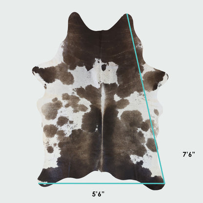 Natural Brazilian Cowhide Pattern 1161 (Grey Brown Brindle)