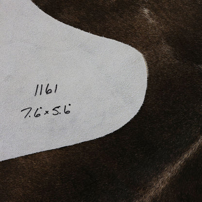 Natural Brazilian Cowhide Pattern 1161 (Grey Brown Brindle)